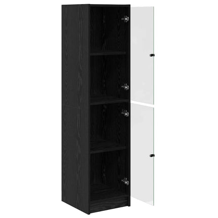 Highboard Sort eg 35 x 37 x 142 cm Konstrueret træ