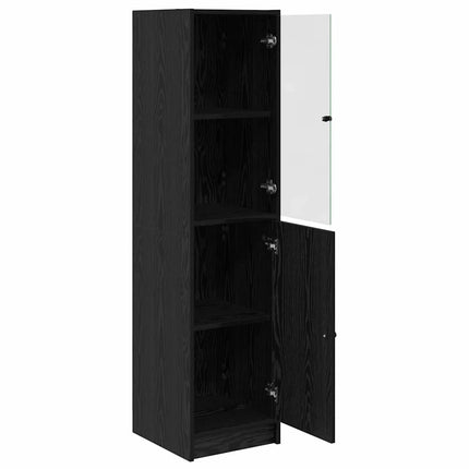 Highboard Sort eg 35 x 37 x 142 cm Konstrueret træ