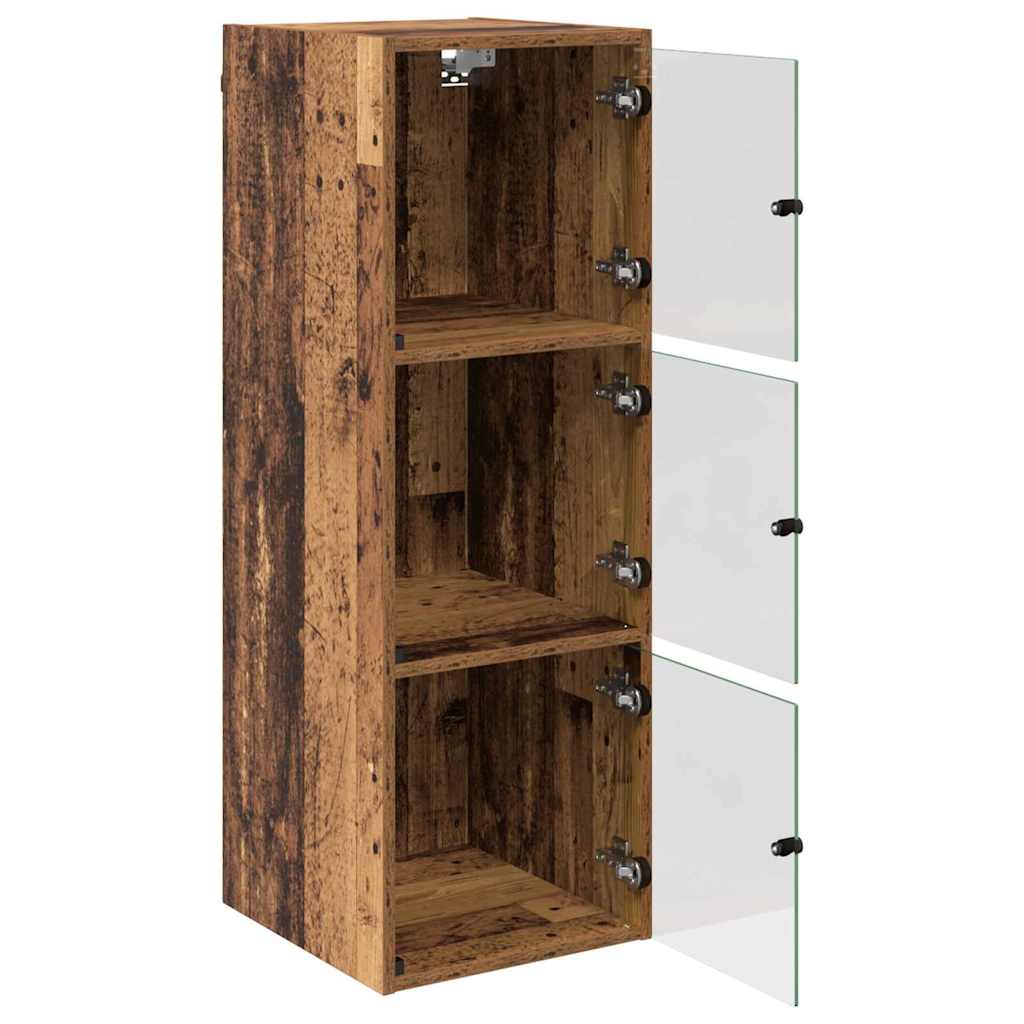 Vægskab Gammelt træ 35 x 37 x 102 cm Konstrueret træ