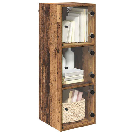 Vægskab 35 x 37 x 102 cm Konstrueret træ Gammelt træ