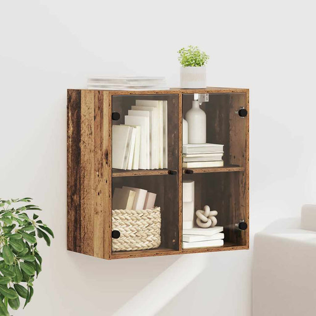 Vægskab 68 x 37 x 68,5 cm Konstrueret træ Gammelt træ