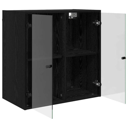 Vægskab 68 x 37 x 68,5 cm Konstrueret træ Sort eg