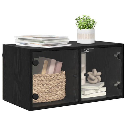 Vægskab 68 x 37 x 35 cm Konstrueret træ Sort eg