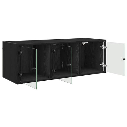 Vægskab 102 x 37 x 35 cm Konstrueret træ Sort eg