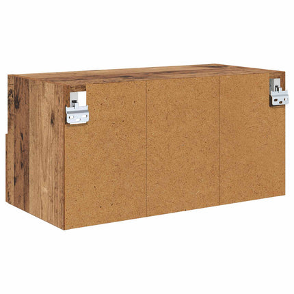 TV vægskab 60 x 30 x 30 cm Gammelt træ Konstrueret træ