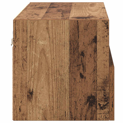 TV vægskab 60 x 30 x 30 cm Gammelt træ Konstrueret træ