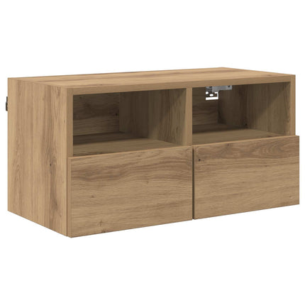 TV vægskab 60 x 30 x 30 cm Artisan Egetræ Konstrueret træ