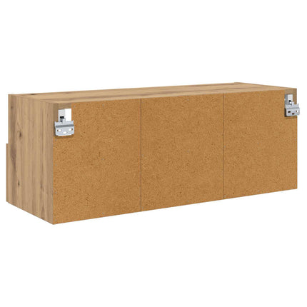 TV vægskab 80 x 30 x 30 cm Artisan Egetræ Konstrueret træ