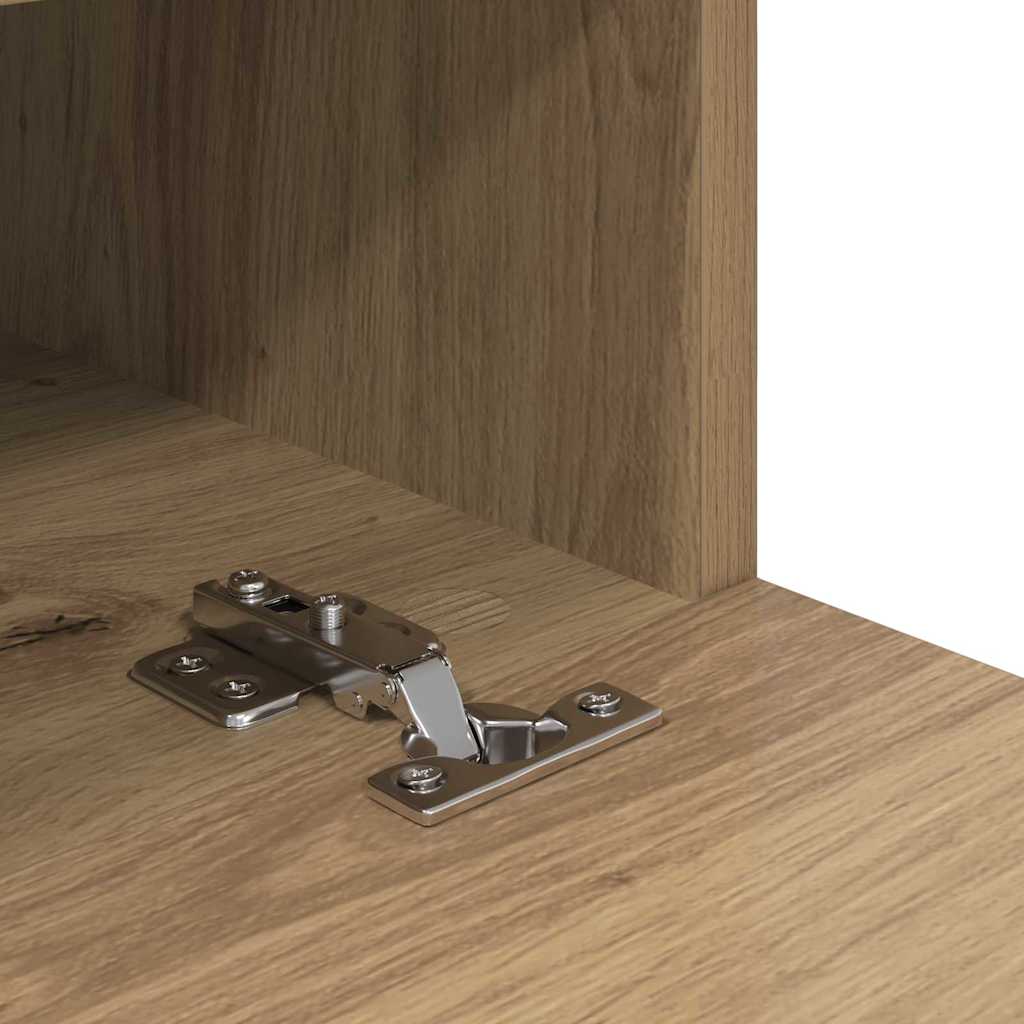 TV Væghylder Vægmonteret 2 pcs Artisan Egetræ 80 x 30 x 30 cm