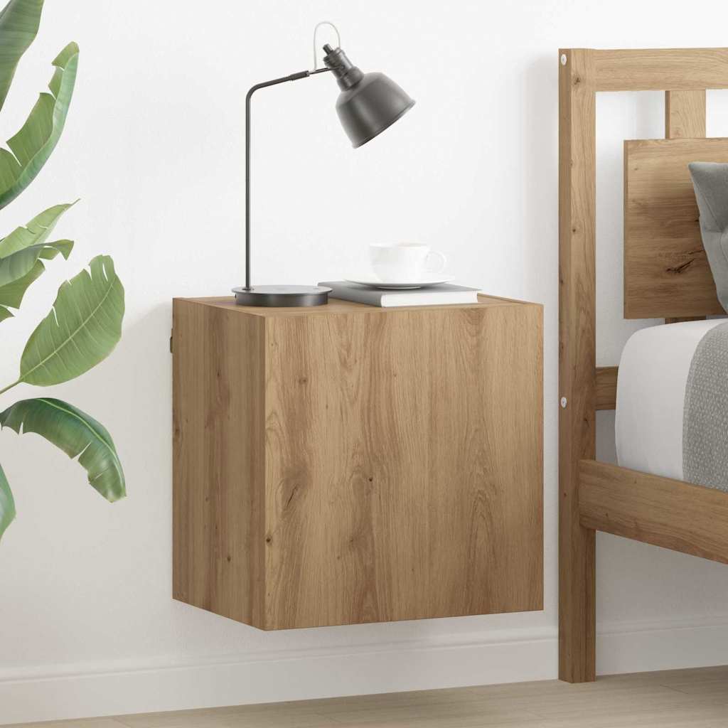 TV Væghylder 2 pcs Artisan Egetræ 40,5x30x40cm Konstrueret træ