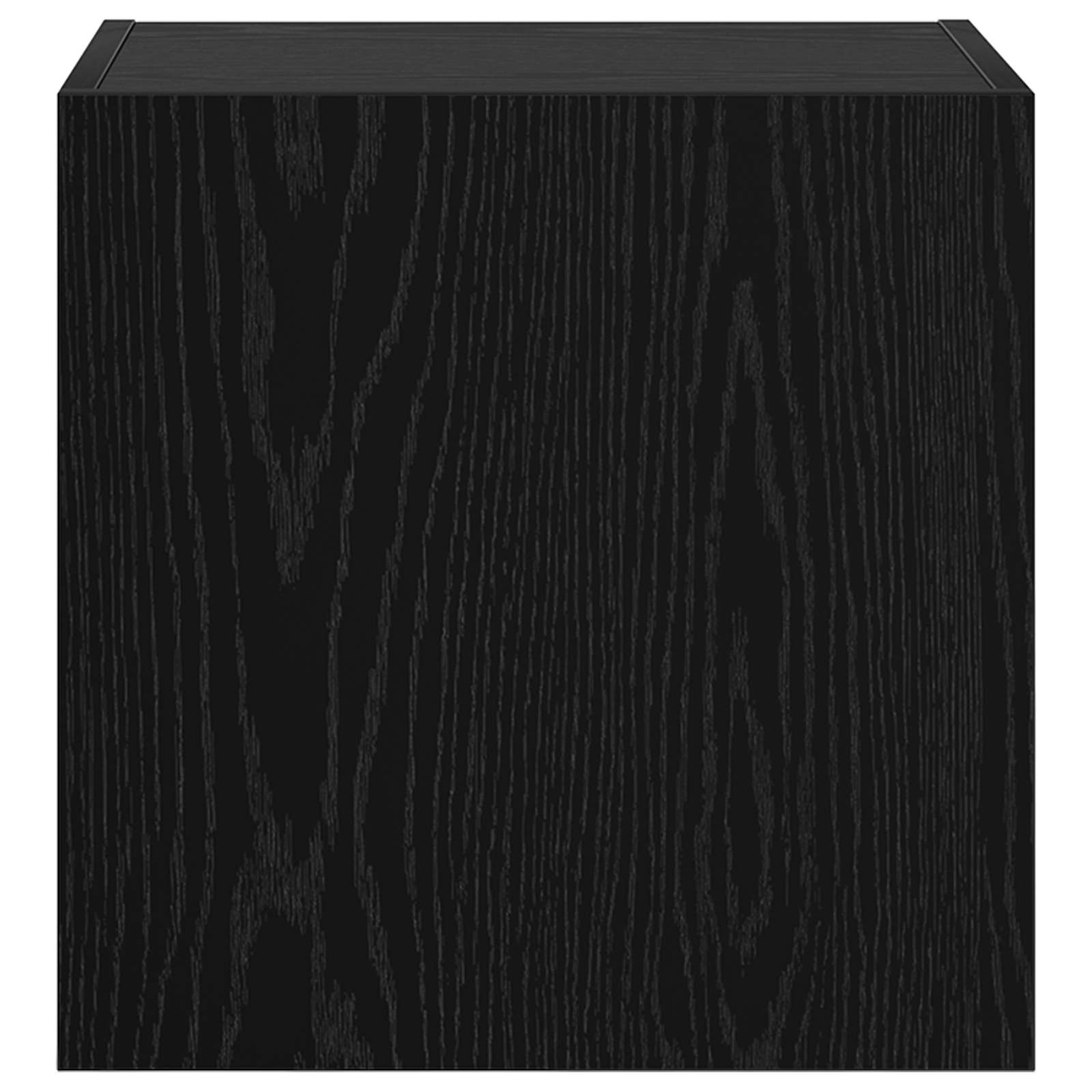 TV vægskab Vægmonteret Sort eg 40,5x30x40cm Konstrueret træ