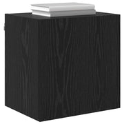 TV vægskab Vægmonteret Sort eg 40,5x30x40cm Konstrueret træ