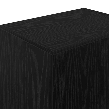 TV vægskab 40,5 x 30 x 102 cm Sort eg Konstrueret træ