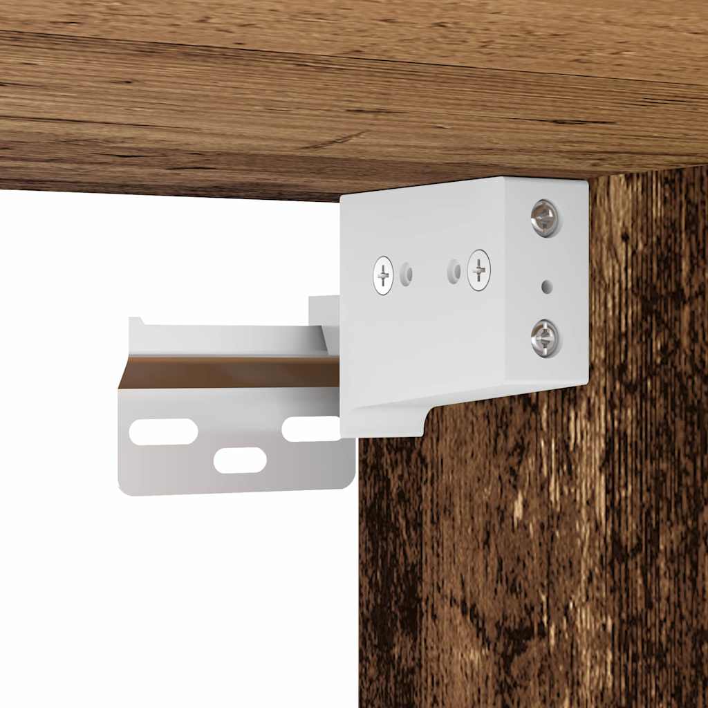 TV Væghylder Panama 2 pcs Gammelt træ 100 x 30 x 30 cm