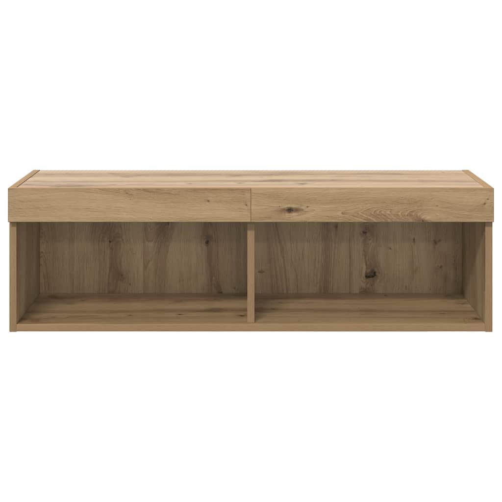 TV vægskab Vægmonteret Panama Artisan Egetræ 100 x 30 x 30 cm
