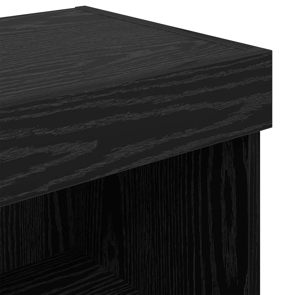 TV vægskab Panama Sort eg 100 x 30 x 30 cm Konstrueret træ