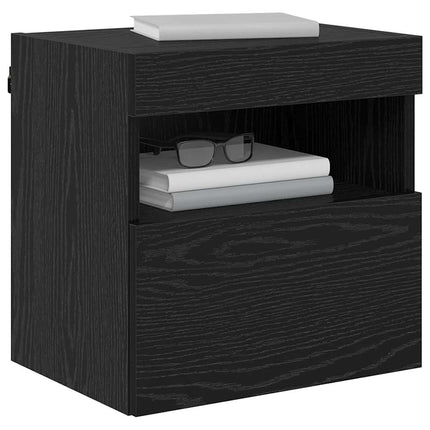 TV vægskab 40 x 30 x 40 cm Sort eg Konstrueret træ