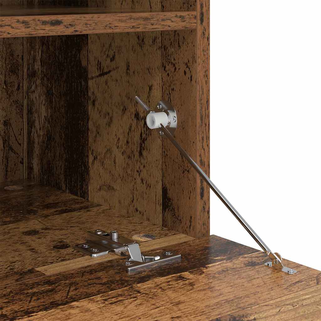 TV Væghylder 2 pcs Gammelt træ 80 x 30 x 40 cm Konstrueret træ