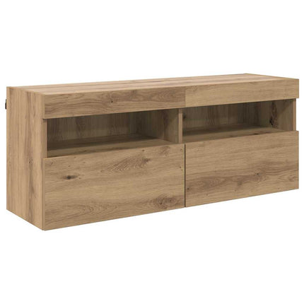 TV vægskab 100 x 30 x 40 cm Artisan Egetræ Konstrueret træ