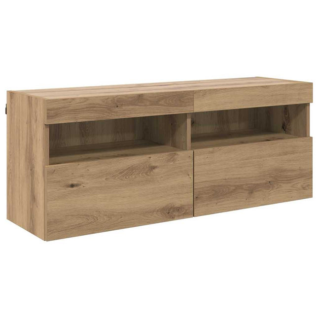 TV vægskab 100 x 30 x 40 cm Artisan Egetræ Konstrueret træ