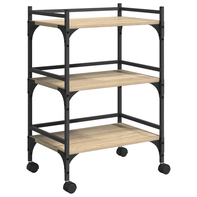 Køkkenvogn Sonoma eg 50 x 35 x 75,5 cm Konstrueret træ