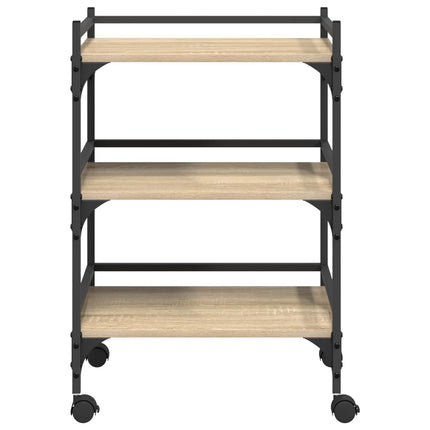 Køkkenvogn Sonoma eg 50 x 35 x 75,5 cm Konstrueret træ