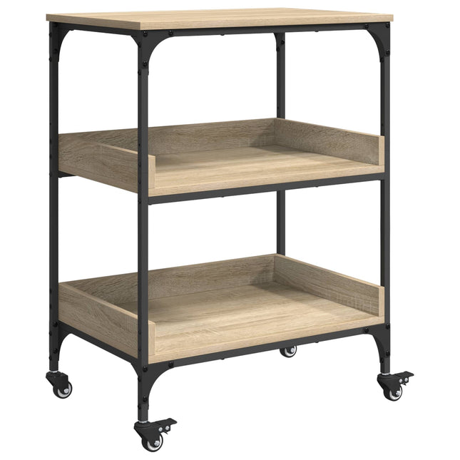 Køkkenvogn Sonoma eg 60 x 41 x 80,5 cm Konstrueret træ