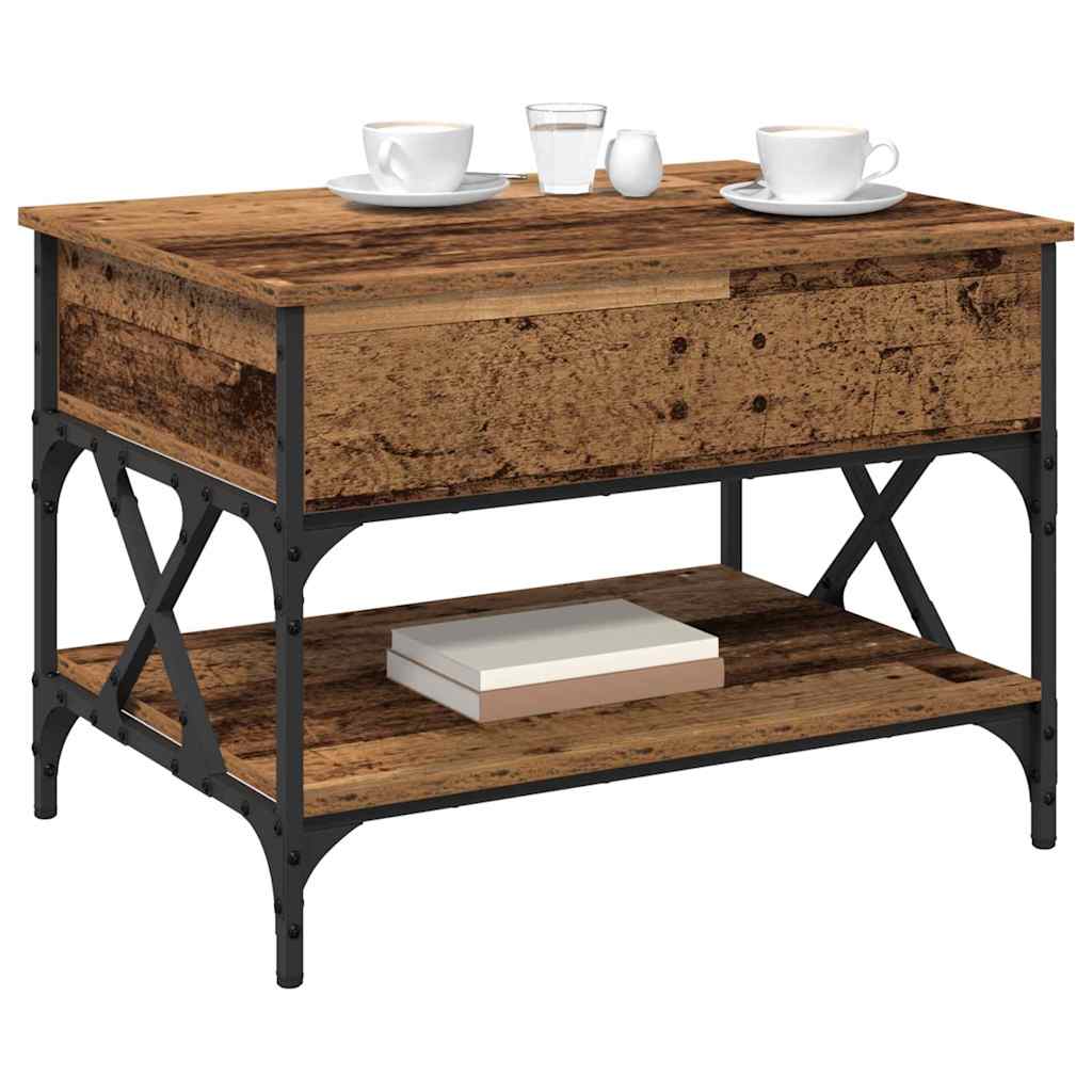 Sofabord Gammelt træ 70x50x50cm Konstrueret træ