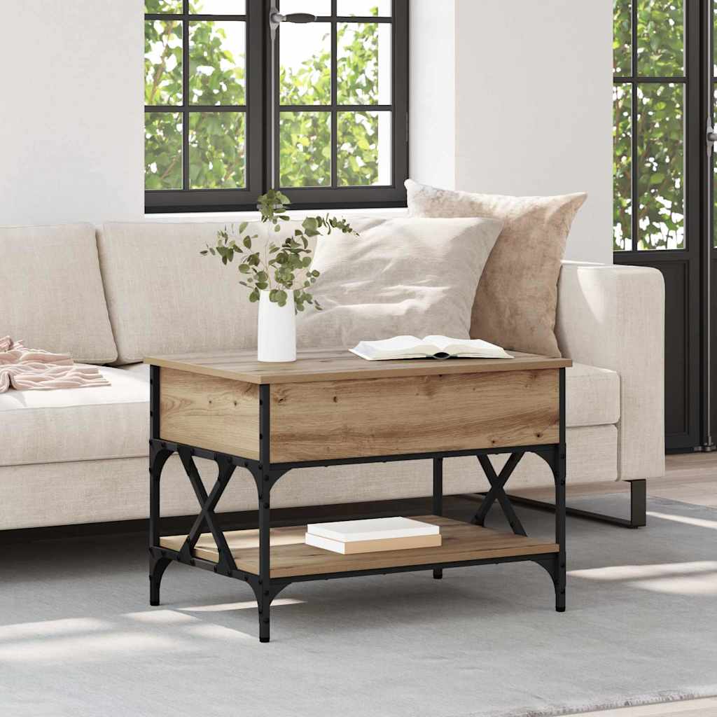 Sofabord Artisan Egetræ 70x50x50cm Konstrueret træ