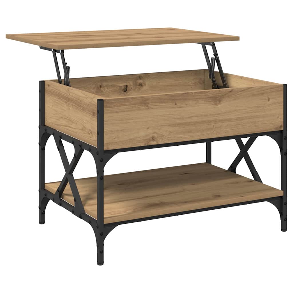 Sofabord Artisan Egetræ 70x50x50cm Konstrueret træ