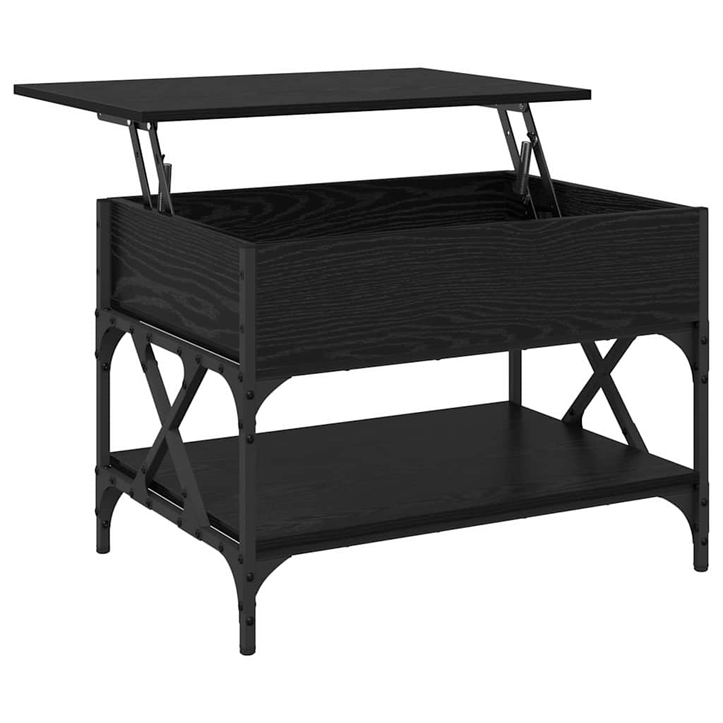 Sofabord Sort eg 70x50x50cm Konstrueret træ