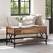 Sofabord Gammelt træ 100 x 50 x 50 cm Konstrueret træ