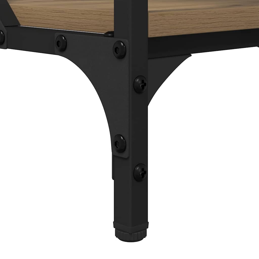 Sofabord Artisan Egetræ 100 x 50 x 50 cm Konstrueret træ