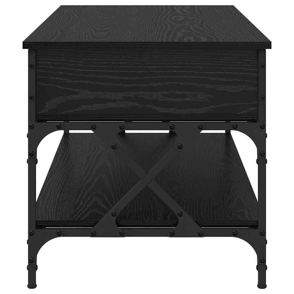 Sofabord Sort eg 100 x 50 x 50 cm Konstrueret træ