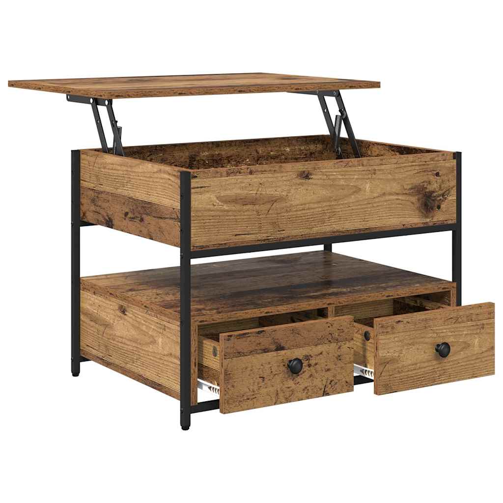 Sofabord Gammelt træ 70 x 50 x 54,5 cm Konstrueret træ