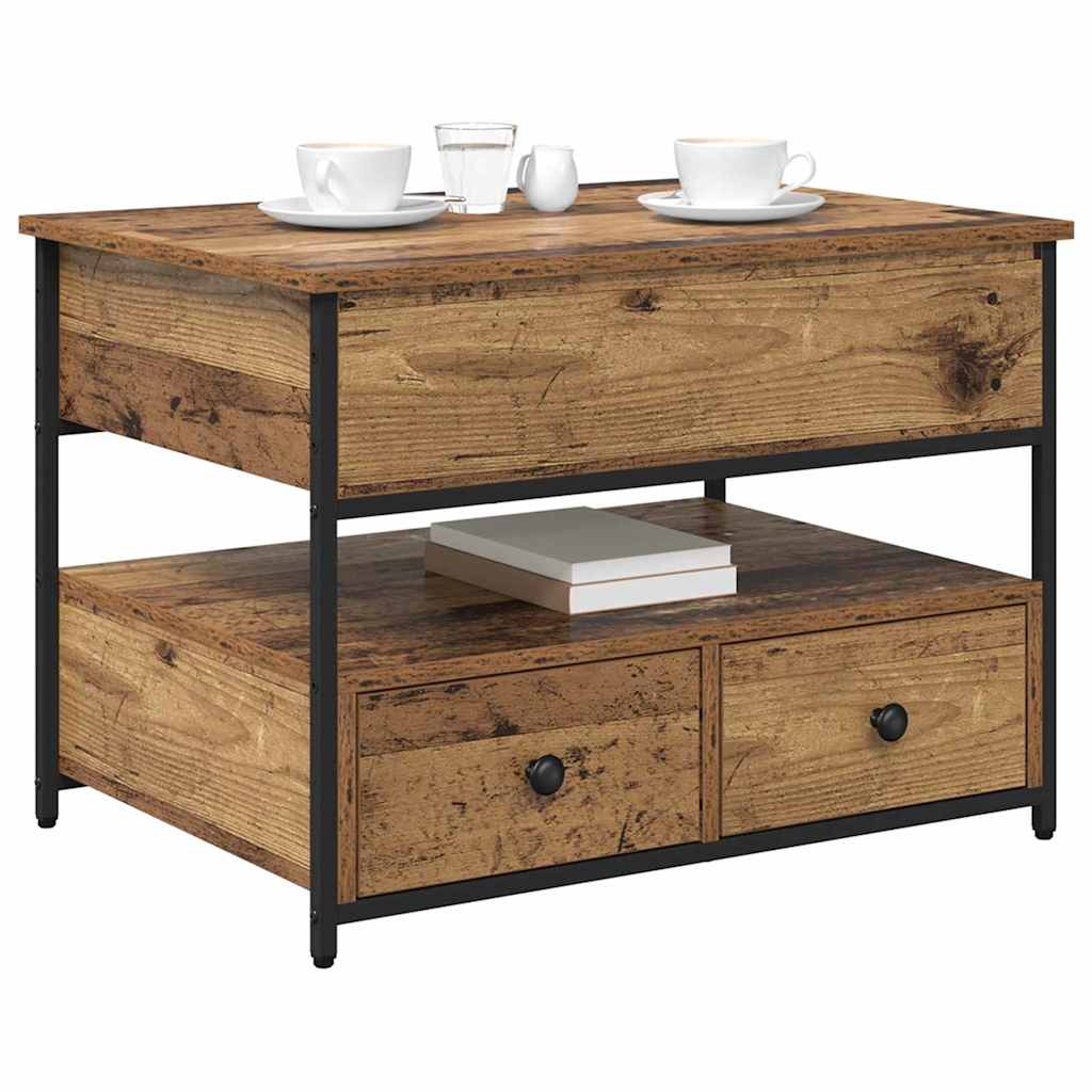 Sofabord Gammelt træ 70 x 50 x 54,5 cm Konstrueret træ