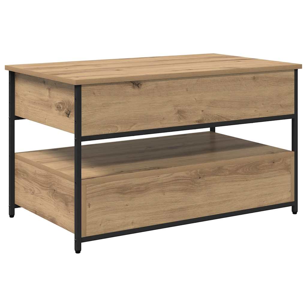 Sofabord Artisan Egetræ 85 x 50 x 50 cm Konstrueret træ