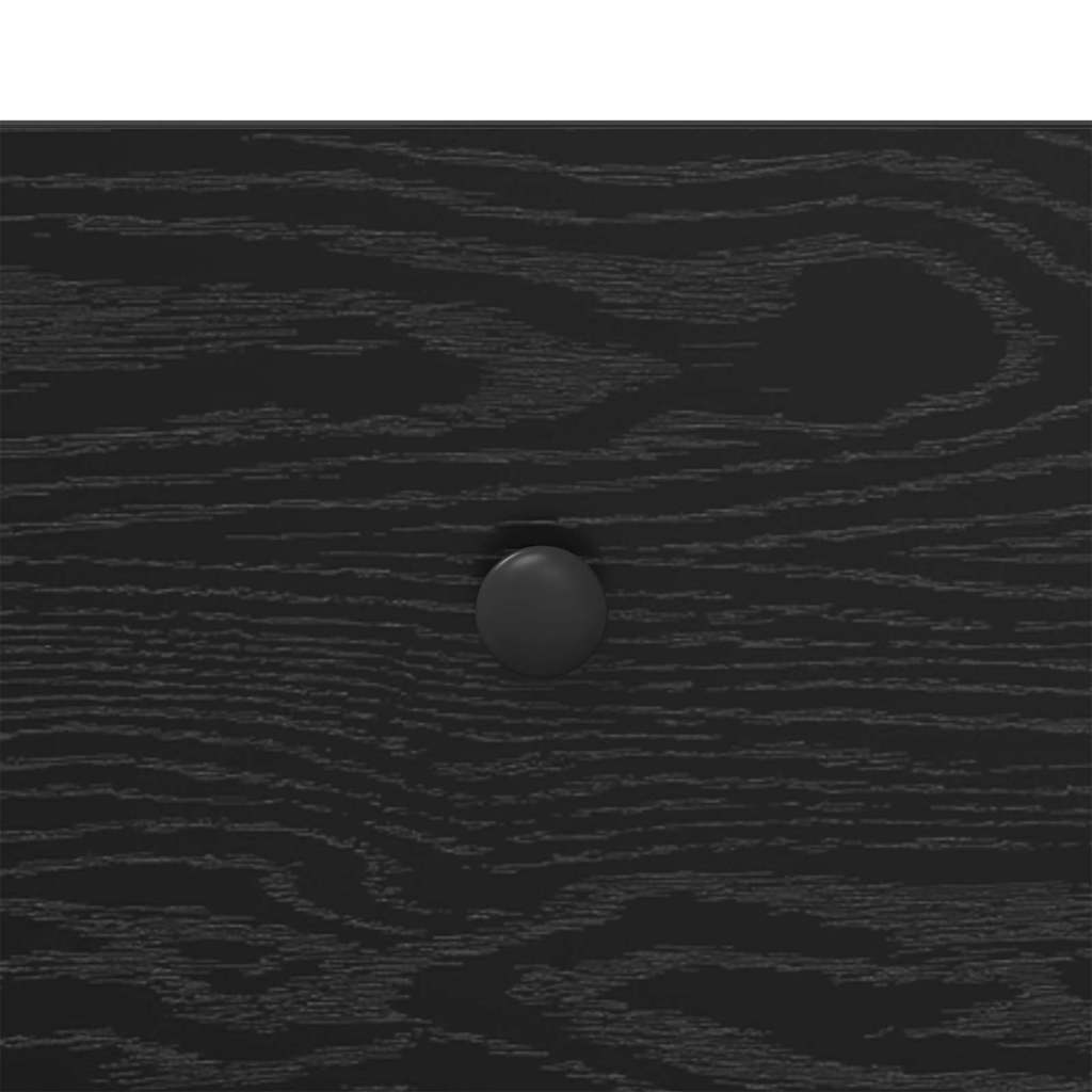 Sofabord med skuffe Sort eg 85 x 50 x 50 cm Konstrueret træ