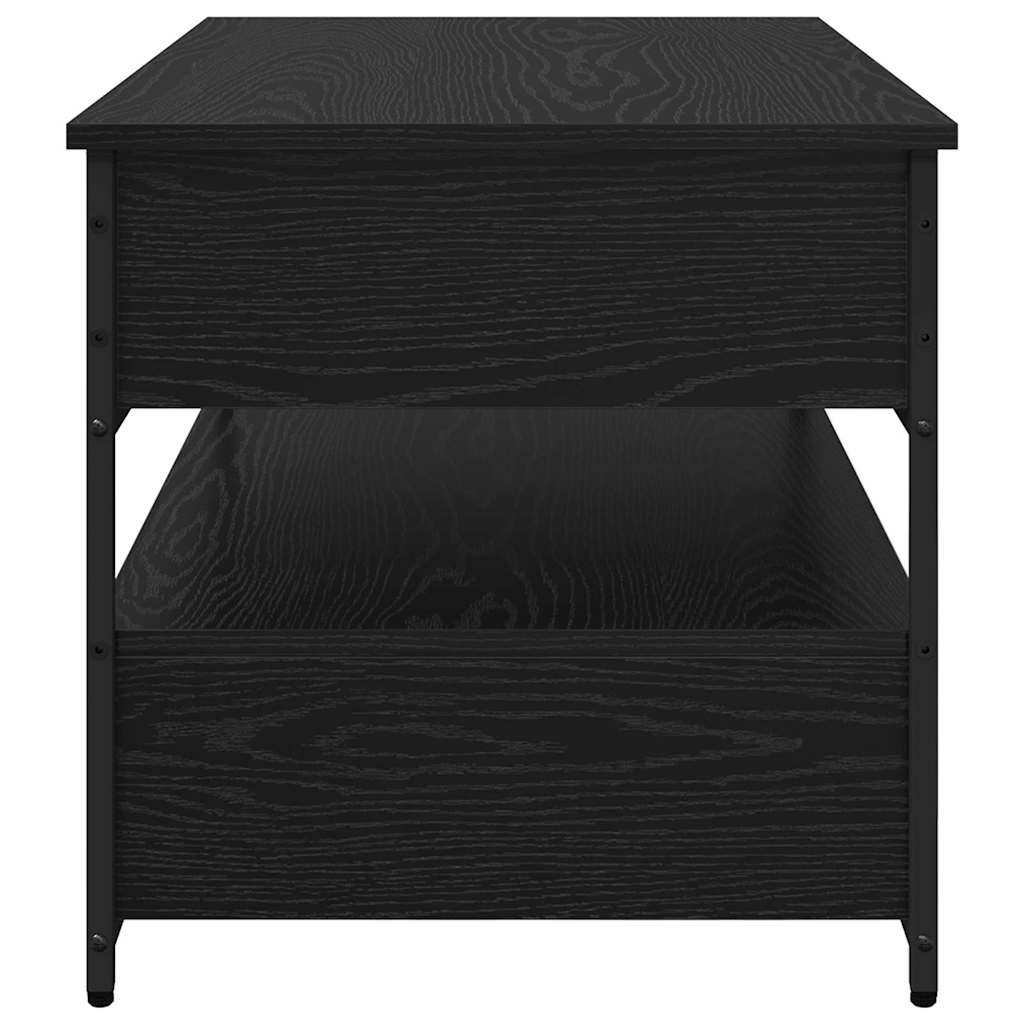 Sofabord med skuffe Sort eg 85 x 50 x 50 cm Konstrueret træ