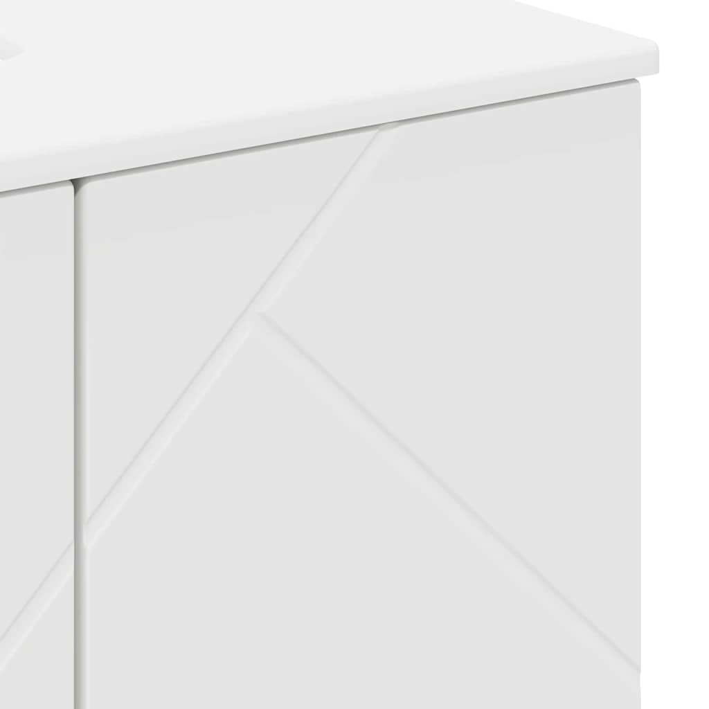 Badeværelsesskab Hvid 61 x 35 x 64 cm Konstrueret træ & Metal