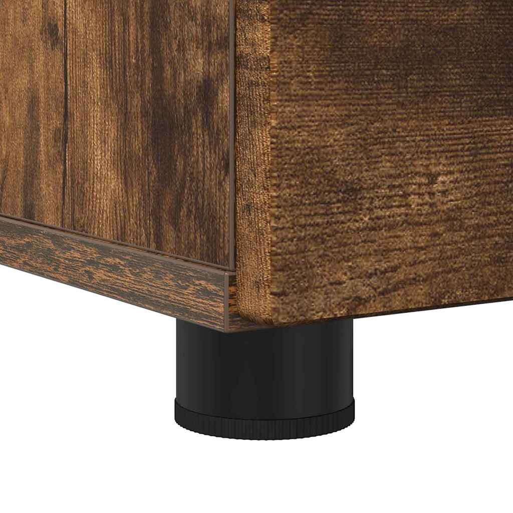 Badeværelsesskab med skuffe med dør Røget eg 76,5 x 35 x 64 cm