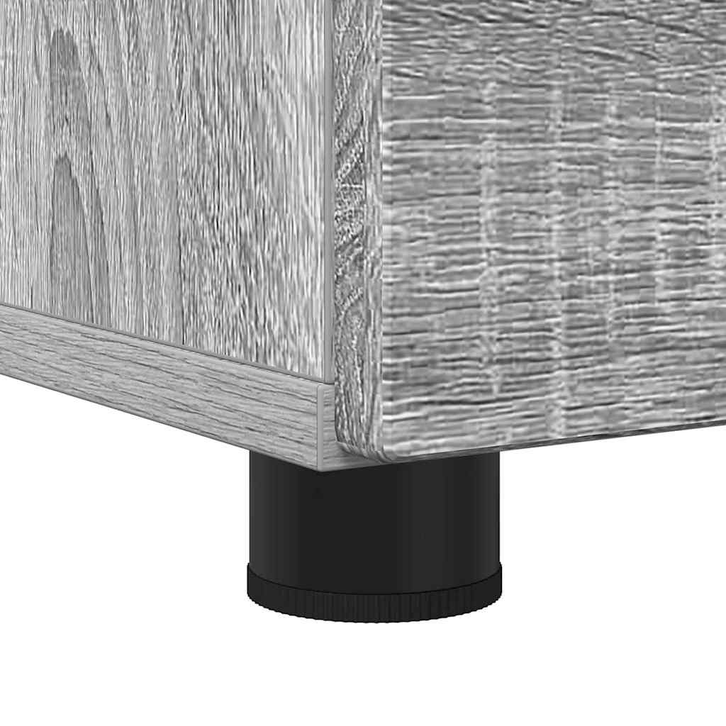 Badeværelsesskab med skuffe Grå Sonoma 76,5 x 35 x 64 cm