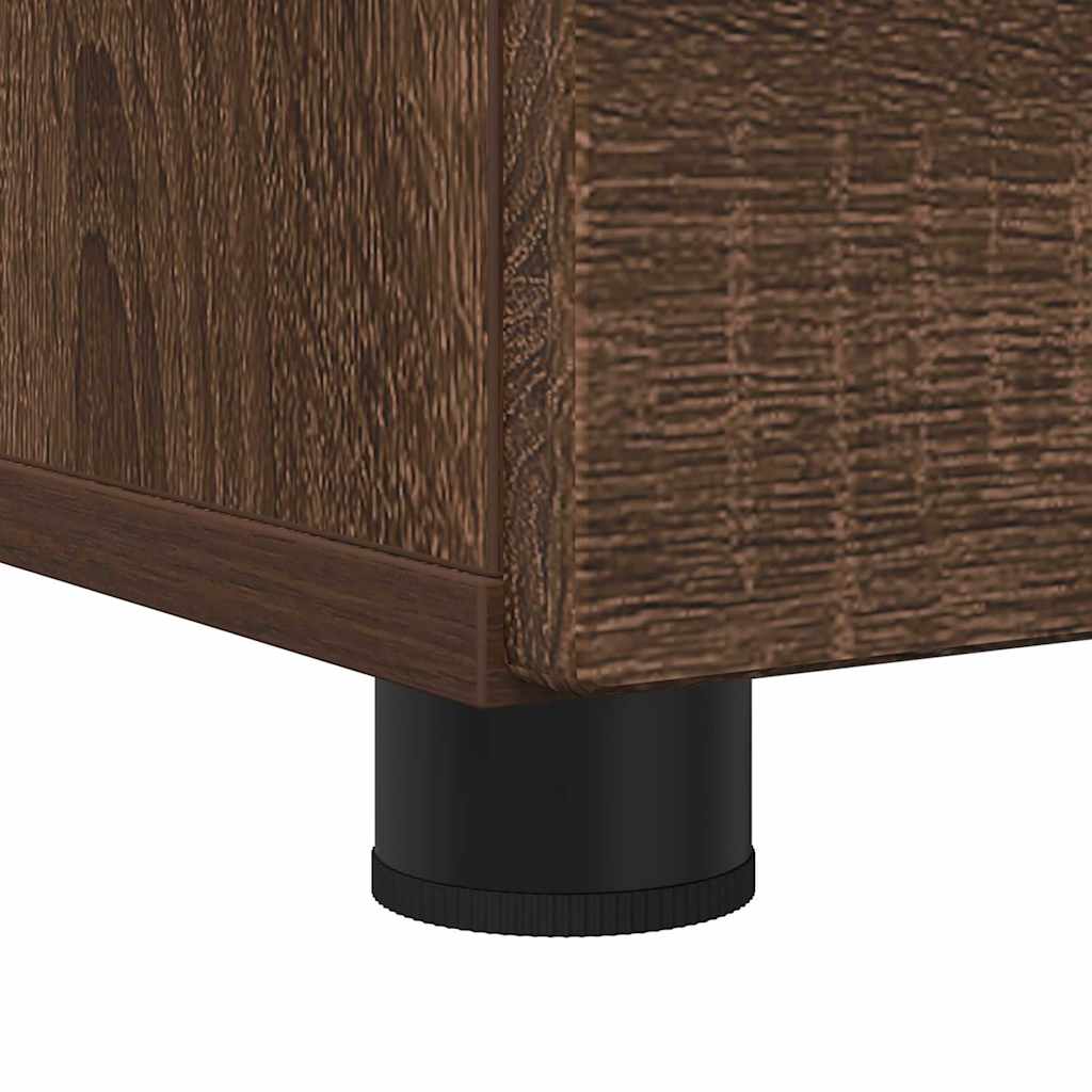 Badeværelsesskab med skuffe med dør Brun eg 76,5 x 35 x 64 cm