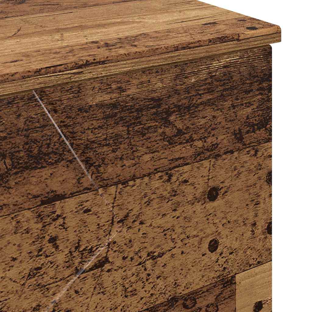 Badeværelsesskab med skuffe Gammelt træ 76,5 x 35 x 64 cm