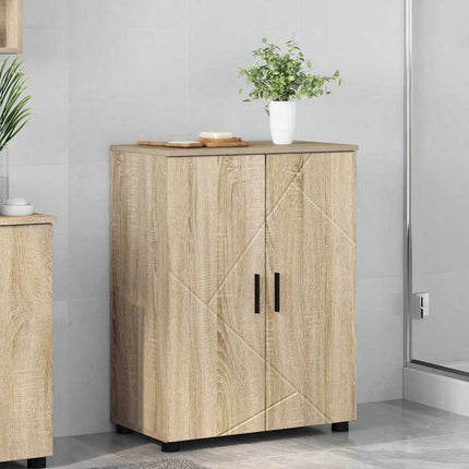 Badeværelsesskab med opbevaring Sonoma eg 60 x 35 x 80 cm