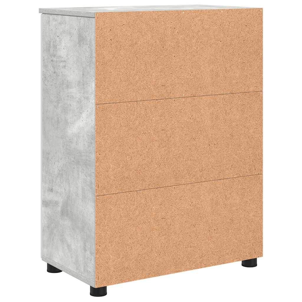 Badeværelsesskab med opbevaring Beton Grå 60 x 35 x 80 cm