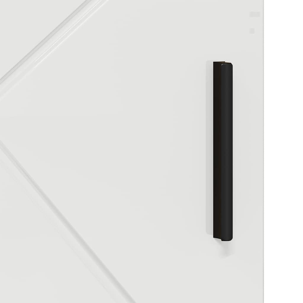 Badeværelsesskab med opbevaring Høj gloss hvid 60 x 35 x 80 cm