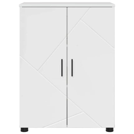 Badeværelsesskab med opbevaring Høj gloss hvid 60 x 35 x 80 cm