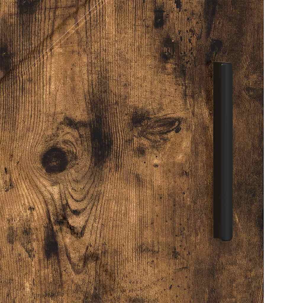 Badeværelsesskab med opbevaring Røget eg 60 x 35 x 80 cm