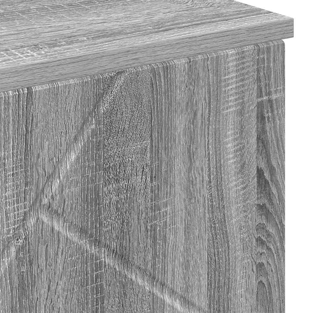 Badeværelsesskab med opbevaring Grå Sonoma 60 x 35 x 80 cm